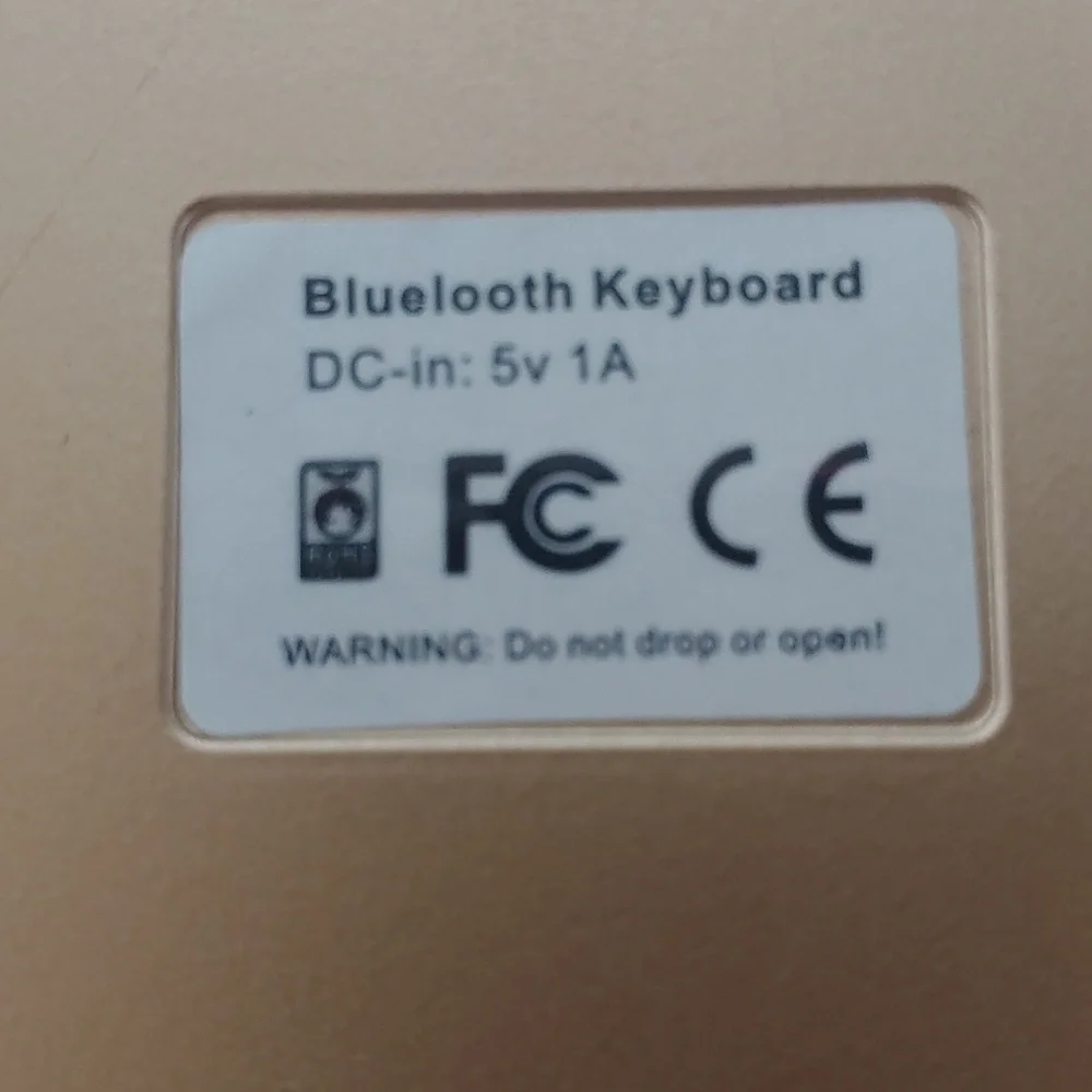 Rose gold Bluetooth keyboard